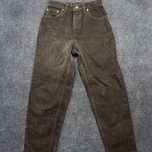 Vintage Levi's 550 Relaxed Tapered Jeans Womens 8 High Rise Dark Brown Denim USA